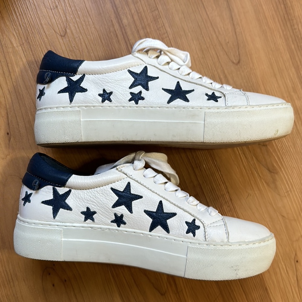 J Slides leather star sneakers